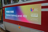 Pride Ride - rainbow tram